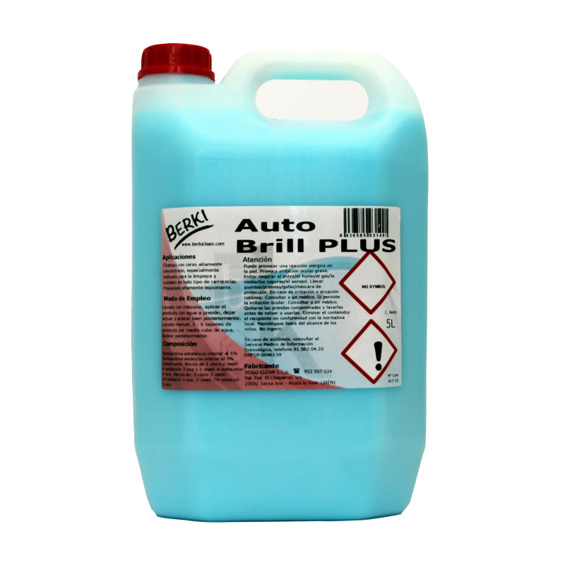 Champu Coche con Ceras - Auto Brill Plus - Berkiclean